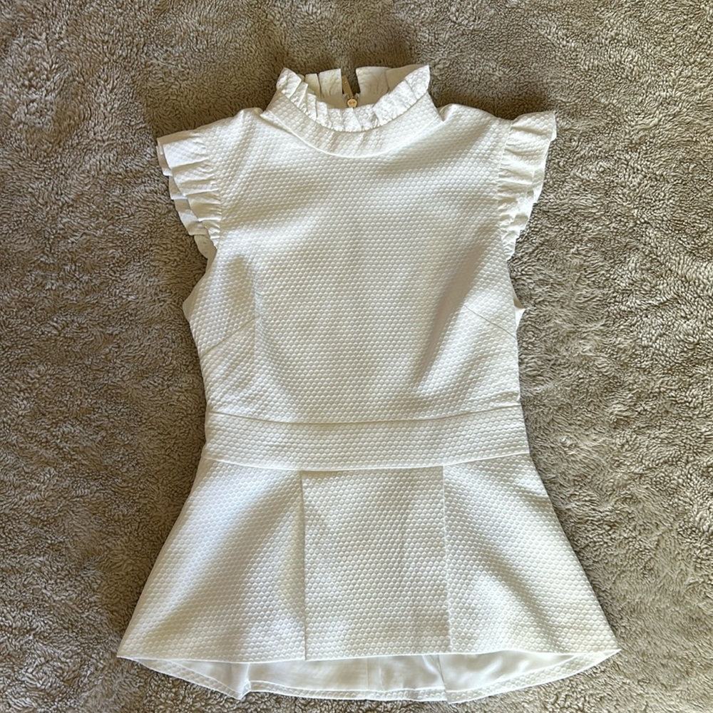 Ted Baker Bubbl Ruffled High-Neck Top